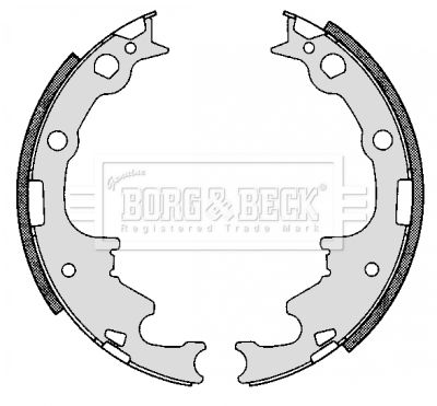 BORG & BECK Комплект тормозных колодок BBS6269